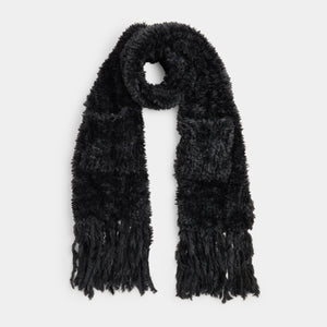 Verity Oblong Pocket Scarf - Black