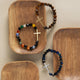 Pray on it, Pray Over it, Pray Through it Bracelet - Tiger's Eye