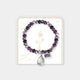 Dandelion Wish Bracelet - Amethyst