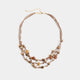 Simone Layered Necklace - Brown