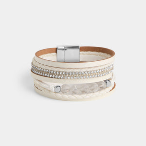 Polly Magnetic Bracelet - Winter White