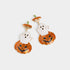 Pumpkin Ghost Earring
