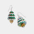 Iridescent Christmas Tree Earring