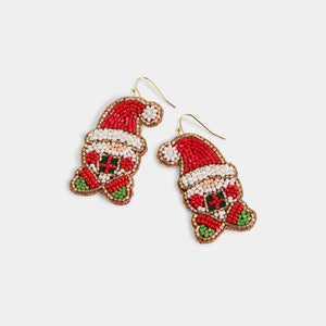 Beaded Gnome Earring - Multi