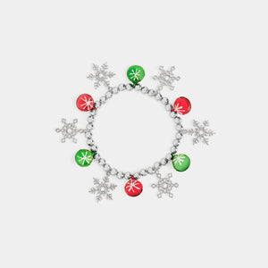 Christmas Charm Jingle Bracelet - Silver