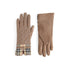 Plaid Puffer Touchscreen Gloves