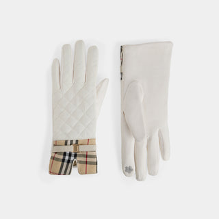 Plaid Puffer Touchscreen Gloves