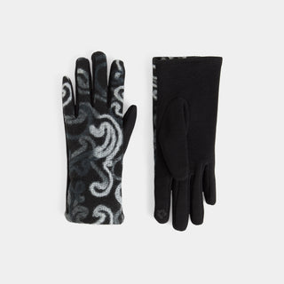 Felted Swirls Touchscreen Gloves
