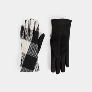 Large Checkered Touchscreen Gloves