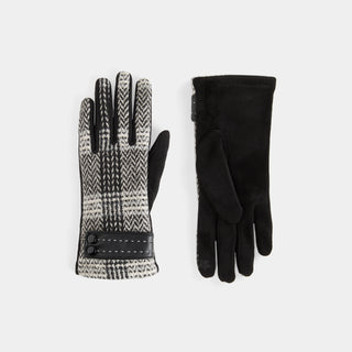 Zig Zag Plaid Touchscreen Gloves