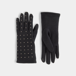 Studded Touchscreen Gloves - Black