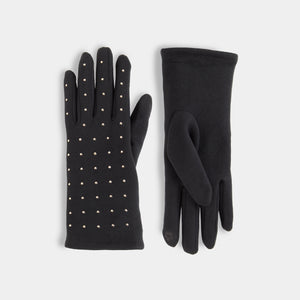 Studded Touchscreen Gloves - Black