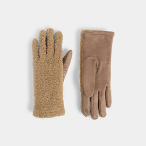 Sherpa Touchscreen Gloves - Tan