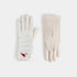 Embroidered Cardinal Puffer Touchscreen Gloves