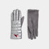 Embroidered Cardinal Puffer Touchscreen Gloves