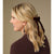 Velvet Bow Hair Clip - Evergreen