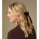 Velvet Bow Hair Clip - Evergreen
