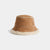 Sherpa Trim Bucket Hat - Cognac