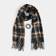 Woven Scarf + Bracelet Set - Black
