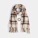 Woven Scarf + Bracelet Set - Winter White