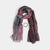 Knit Scarf + Bracelet Set - Purple Paisley