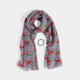 Cardinal Scarf + Bracelet Set - Grey