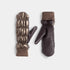 Faux Leather Puffer Mitten