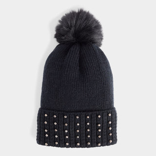 Razzle Dazzle Knit Hat - Black