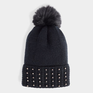 Razzle Dazzle Knit Hat - Black
