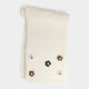 Flower Embellished Scarf - Winter White