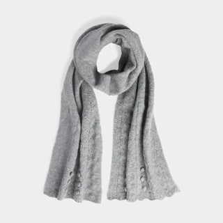Sweet Scallop Scarf - Grey
