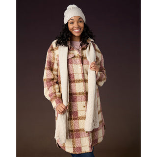 Sweet Scallop Scarf - Cream