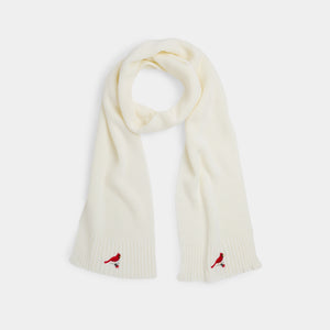 Cardinal Knit Scarf - Winter White