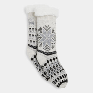 Winter Wonderland Slipper Socks - Grey