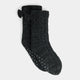 Bow Back Slipper Socks - Black