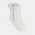 Bow Back Slipper Socks - Winter White