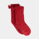 Bow Back Slipper Socks - Red