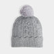 Sweet Scallop Knit Hat - Grey