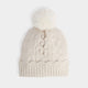 Sweet Scallop Knit Hat - Cream