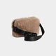 Estelle Faux Fur Sling Bag - Mushroom