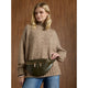 Presley Textured Sling + Belt Bag - Tan