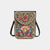 Artisan Beaded Crossbody - Berry/Taupe