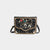Artisan Beaded Envelope Crossbody - Black/White