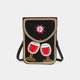 Artisan Beaded Holiday Crossbody - Wine Time
