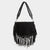Jessie Tassel Crossbody + Shoulder Bag - Black
