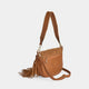 Jessie Tassel Crossbody + Shoulder Bag - Cognac