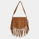 Jessie Tassel Crossbody + Shoulder Bag - Cognac
