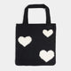 You Are Loved Knit Shopper Tote - Black