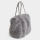 Priscilla Faux Fur Tote - Grey