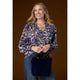 Larsa Faux Fur Wristlet - Midnight Blue
